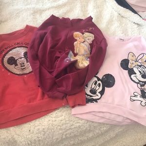 Disney Girl’s Sweatshirts Size S/M/7